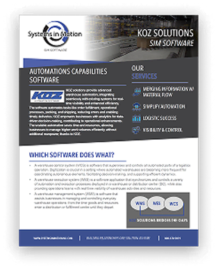 KOZ Software (WCS/WES/WMS)