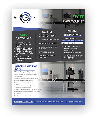 SWIFT Print and Apply